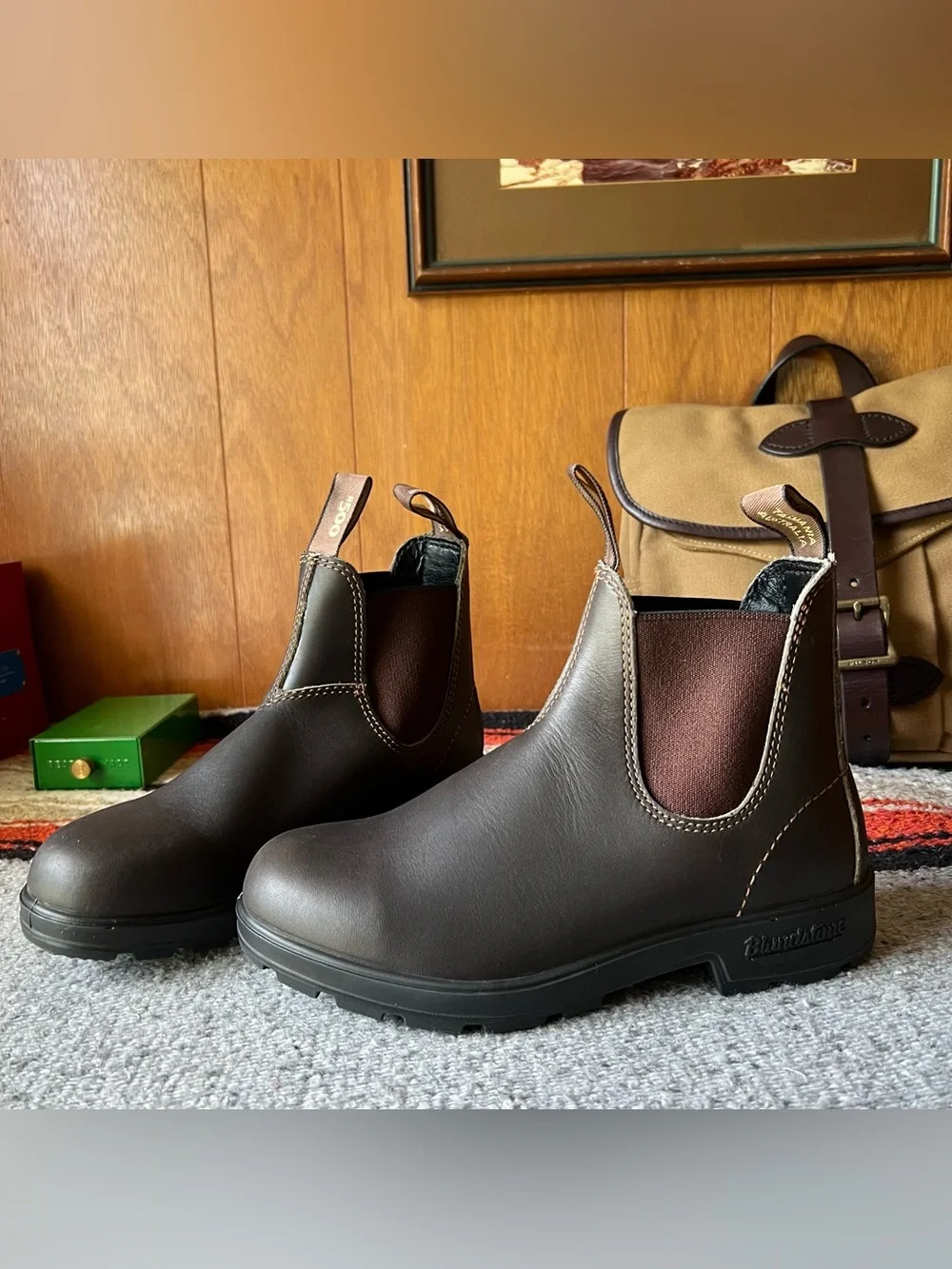 Blundstone Chelsea Boots Brown Leather - Picture 9 of 13
